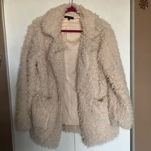 Kendall and Kylie Fuzzy Fur Coat